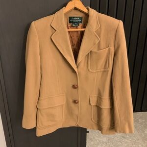 66. Vintage Lauren Ralph Lauren Camel Hair & Wool Blazer